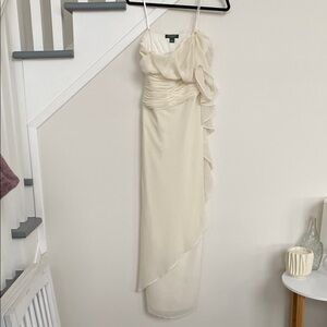 Cream Ralph Lauren Evening Dress